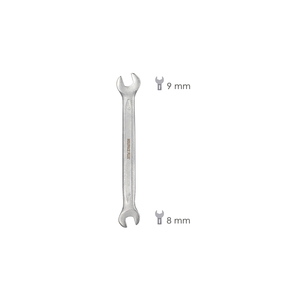 Chiave Fissa Plus 8x9 in Acciaio Cromo Vanadio DIN 3110 - Product Image 2
