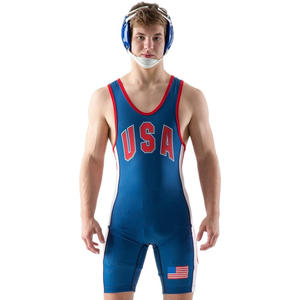 Camiseta de lucha libre para hombre Ajuste de compresión Durable y transpirable para entrenamiento y partidos - Product Image 1