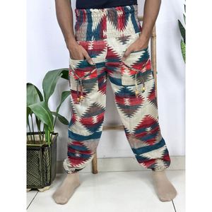 Unisex Boho Hareem <b>Pant</b> Men's Yoga Leisure <b>Pants</b> Yak <b>Wool</b> Blend Aztec Geometric Non-Itchy Warm Hand Stitched Hippie Tribal Style - Product Image 4
