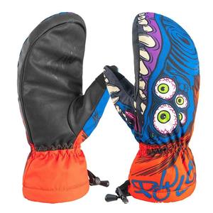 Fabricants d'usine directs Gants de moufles de ski en cuir de chèvre Résistant à l'eau Personnaliser la couleur et le logo Gants de ski respirants - Product Image 4