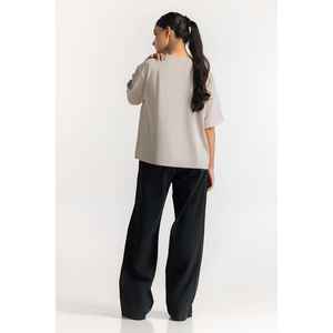 Camiseta Básica de Cuello Redondo para Tallas Grandes, Tejida, WM-KTP-SS24-110 - Product Image 1