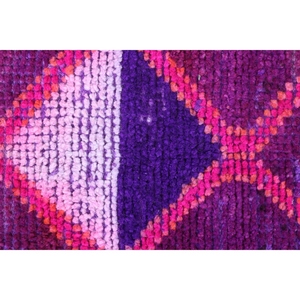 Alfombra de 1.7x3.1 pies, Alfombra Turca Vintage, Alfombra Geométrica Herki Morada - Product Image 4