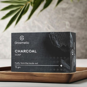 100% jabón de carbón de bambú negro orgánico Natural Etiqueta Privada Barra de limpieza de piel hecha a mano para hombres mujeres blanqueamiento brillo - Product Image 2