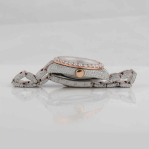 Reloj de Lujo Hecho a Mano con Diamantes de Moissanita Personalizados, Acero Inoxidable de Primera Calidad, Movimiento ETA, Resistente al Agua, Esfera de Cristal, Manecillas - Product Image 2