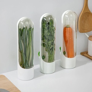 Recipientes para Almacenar Hierbas en el Refrigerador, Conservador de Productos Frescos, Plástico Duradero de Grado Alimenticio, para Hierbas como Menta y Cilantro - Product Image 4