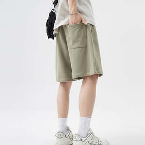 Vente chaude Board Shorts Respirant Solide Cordon Dry-Fit Fitness Gym Tricoté Été Unisexe Hommes Shorts De Sport - Product Image 3