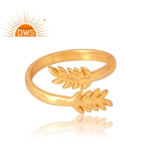 Nuevo diseño elegante 925 plata esterlina 18K chapado en oro anillo Demi joyería fina para mujer regalo para ella - Product Image 3