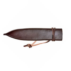 Funda de cuchillo impermeable de cuero de grano completo de alta calidad, diseño de transporte de cinturón duradero para uso en exteriores Bushcraft OEM/ODM personalizable - Product Image 4