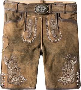 Costume d'Oktoberfest, Lederhosen bavarois, couleur marron, 2026 - Product Image 1
