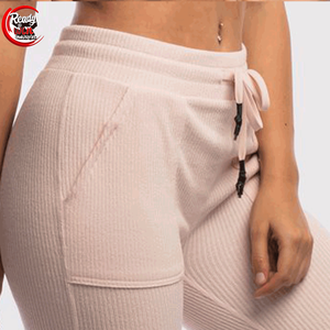 Leggings taille haute en satin conçus sur mesure pour femmes impression d'entraînement décontracté en gros avec logo - Product Image 6