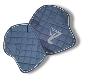 Tapis de selle équestre pour cheval Anti-rétrécissement Plus Size Confortable Coton tissu Écologique Gris Tapis de selle pour cheval - Product Image 3