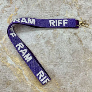 Pochette pour femme brodée de zari, ornée de pierres semi-précieuses, de perles et d'une chaîne, design tendance avec fermeture éclair, en nickel, HUSSAIN CRAFTS - Product Image 1