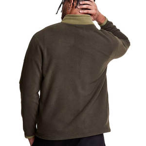 Veste en polaire tactique olive pour homme |   Couche intermédiaire thermique 330 GSM |   Vêtements de sport de haute qualité, conçus avec précision par OEM - Product Image 6