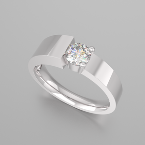 Anillo de compromiso de boda vintage clásico Chapado en oro Plata de Ley 925 personalizable para aniversario - Product Image 1