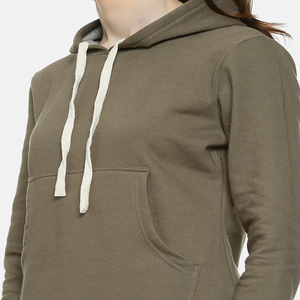 Sweat à capuche décontracté épais pour femme, haute qualité, chaud pour l'hiver, en polyester, logo personnalisable sur le devant, style urbain - Product Image 6
