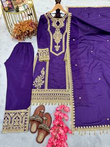 ชุด Kurta งานถักทอเส้นขอบมินาการิของแท้สำหรับงานปาร์ตี้แฟชั่นสำหรับผู้ใหญ่ - Product Image 5
