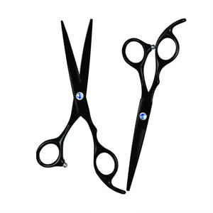 Professionnel 6.5 pouces Salon de coiffure barbier amincissant ciseaux ensemble lame en acier inoxydable avec pointe pointue pour couper les cheveux - Product Image 3