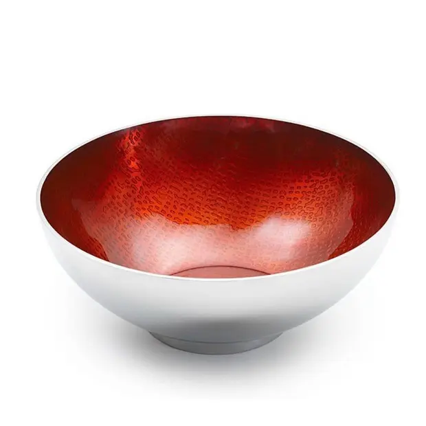 Red Color Painted Tableware Decoration Salad & Sweet Server Bowl Handmade Restaurant Table Serving Food and Mixing Bowl