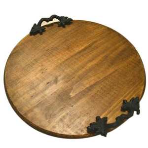 Bandeja de Madera Tallada con Diseño de Ciervo y Almacenamiento, Bandeja Decorativa - Product Image 3