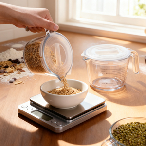 Taza Medidora de Vidrio de Borosilicato Ecológica con Marcas y Tapa, Apta para Lavavajillas, para Cocina Casera, Precio de Fábrica, Venta al por Mayor - Product Image 4