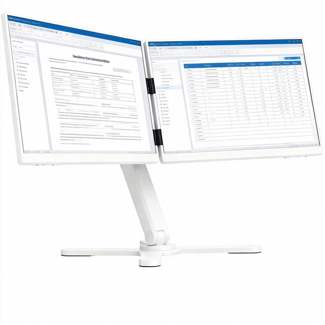 14 Inch Dual Screen Folded Monitor with IPS Panel and USB Interface FHD 1080p LCD Display Portable for Business Use