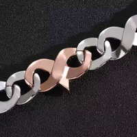 Exclusiva Cadena Cubana con Forma de Estrella, Chapada en Oro de 18K, Plata 925 con Moissanita, Unisex, Estilo Audaz, para Aniversario de Bodas