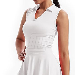 Uniforme de Golf para Mujer, Conjunto de Polo y Falda de Tela Ligera y Elástica para Deportes al Aire Libre y Práctica Diaria - Product Image 4
