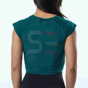 OEM Custom Blank Fitness Lightweight Cotton Crew Neck Sleeveless Yoga <b>Cropped</b> Tank <b>Top</b> for Women - Product Image 2