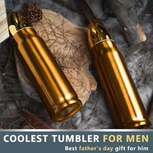 แก้วน้ำสแตนเลสทรงกระสุนทันสมัย ปี 2024 เป็นมิตรกับสิ่งแวดล้อม สำหรับผู้ใหญ่ ใช้ในงานปาร์ตี้ พร้อมฝาปิด - Product Image 2