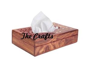 Porte-serviettes de qualité supérieure en bois couleur marron boîte à mouchoirs porte-serviettes pour la maison hôtel et restaurant - Product Image 2
