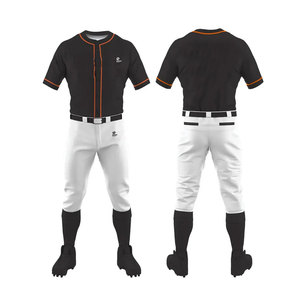 Wholesale Fashion <b>School</b> Teams Baseball <b>Uniforms</b> Softball Printing <b>Uniform</b> Set Custom Logo Printed Baseball Kit Baseball Jersey - Product Image 1