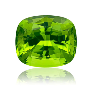 100% auténtico peridoto verde excelente cojín pulido corte forma suelta calibrado tamaño piedras preciosas para ajuste de joyería uso a granel OEM - Product Image 1