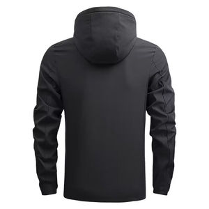 Chaqueta cortavientos ligera informal para hombre, con cremallera completa, con capucha, para exteriores, senderismo, montaña, chaqueta cortavientos para hombre - Product Image 4