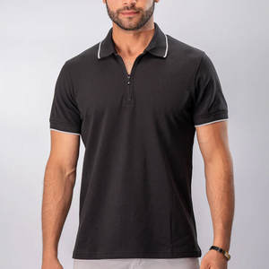 Camiseta Polo para hombre de selección superior económica, superventas, camiseta polo con cremallera de nuevo cuarto de calidad premium - Product Image 1
