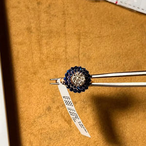 Anillo de oro macizo de 14K con diamante natural para compromiso, aniversario de boda o fiesta con certificado IGI - Product Image 1