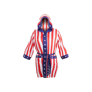 Robes de boxe en satin sur mesure Robes Couleurs personnalisées Robe de boxe avec capuche à la vente en gros 2023 - Product Image 5