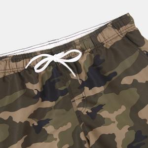 Pantalones cortos informales de camuflaje para hombre, pantalones cortos de playa transpirables de secado rápido, diseño táctico largo con múltiples bolsillos, talla grande sólida - Product Image 5
