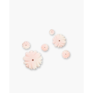 Perles en coquillage en vrac - Perles en os de corail chrysanthème blanc Queen Conch - Product Image 3