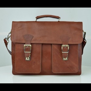 Handmade Genuine Leather Luxury Soft Laptop Messenger Bag 15.6 Inch Business <b>Briefcase</b> Satchel with Laser Engraving Unisex Gift - Product Image 5