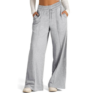 Hot Trensing Casual <b>Drawstring</b> Pants Geometric Pattern All-Season Polyester Sports <b>Trousers</b> with Slight Stretch - Product Image 1