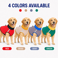 Gilet d'hiver matelassé pour chien en polyester écologique de qualité supérieure, imprimé, disponible en 4 couleurs, réfléchissant, coupe-vent, rembourré, avec anneau en D, taille petite