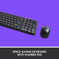 Özel rus RGB ergonomik kablosuz klavye Mouse Logitech için Logitech MK220 ofis PC için mobil USB uyumlu dizüstü Tablet