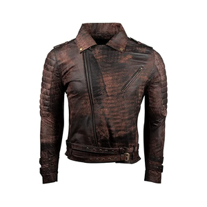Chaqueta de cuero con estilo para hombre, Color personalizado, 100% - Product Image 3