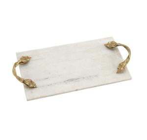 Magnifique plateau en marbre, idéal pour l'organisation du comptoir de salle de bain, la décoration de table à manger et le style de maison luxueux - Product Image 3