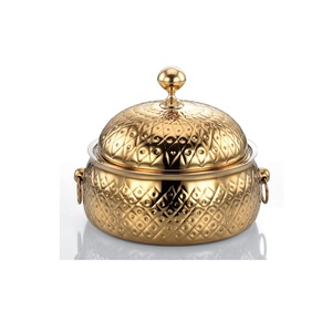 หม้อสแตนเลสเคลือบทองกันสนิมดีไซน์ใหม่สำหรับซุปและใช้ในบ้าน - Product Image 4