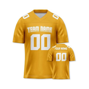 Camisetas de fútbol personalizadas cortas de verano 100% poliéster cosido/impreso Número de nombre personalizado para hombres adultos servicio OEM secado rápido - Product Image 5