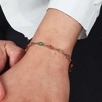 Bracelet tendance multi-quartz en laiton plaqué or avec perles brutes, style vintage, pour femme, luxe, toutes occasions, prix de gros, bijoux
