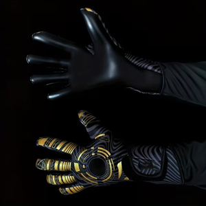 Gants de gardien de but de football en vente chaude, ajustement personnalisé, latex de haute qualité, adhérence de 4 mm pour le confort, pour les sports de plein air avec Ako - Product Image 1