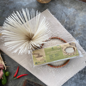 แบรนด์ OEM คุณภาพสูง250กรัมวุ้นเส้นข้าวสารเวียดนามอบแห้งทันทีเส้นก๋วยเตี๋ยวเพื่อสุขภาพในบรรจุภัณฑ์ถุง - Product Image 1