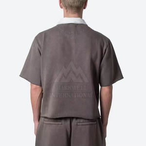 Vente flash Chemises polo pour hommes surdimensionnées Chemises polo pour hommes surdimensionnées sur mesure Chemises polo pour hommes surdimensionnées de couleur unie - Product Image 6